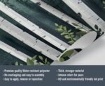 Dark Green Birch Forest Wall Mural, Tranquil Woodland Tree 3d Wall Murals, Modern Minimal White Birch Tree Wallpaper Mural, for Living Room Bedroom Large Wallpaper Interior Decor 197"W x124.8 "H : Tools & Home Improvement - Image 5