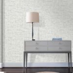 MANONIRIA Grey Grasscloth Peel and Stick Wallpaper, Textured Vintage Contact Paper 15.75inch x 118.11inch, Self Adhesive Removable Faux Linen Vinyl Wallpaper for Cabinets Wall Decoration - - Image 5