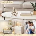 UTTCMK Bookshelf Decor Thinker Statue - Abstract Art Reading Thinker Sculpture Figurine Aesthetic, Modern Home Decoration for Living Room Office Shelves Coffee Table Desk Decor(Beige) : Home & Kitchen - Image 6