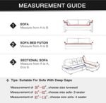 HOOBUY Printed Sofa Cover Stretch Couch Covers Patterned Loveseat Slipcovers for 2 Seater Cushion Couch Love Seat Set SSH (2 Seater/Loveseat) : Home & Kitchen - Image 5