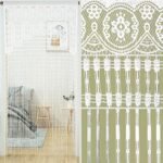 YaoYue Macrame Lace Door String Curtain for Doorways,Room Divider Doorway Hippie Window Panel Room Divider Wall Closet Curtains for Bedroom Closet Door Drapes Decorations (35×79in/90×200cm,White) : Home & Kitchen - Image 5