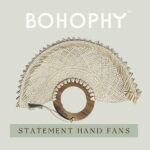 BOHOPHY Toquilla Straw Hand Fan - Natural Raffia Wedding Favor Fans, abanico para boda - Handicraft Wall Art - HandMade wall Decor - UPF50+ 1pc : Home & Kitchen - Image 2