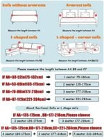 Shukii Stretch Couch Covers Printed Sofa Covers for 3 Cushion Slipcovers Universal Furniture Protector with 1 Pillowcases (3-Seater 70-86 inch) : Home & Kitchen - Image 2