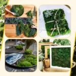 Zeyune 2 Pcs Fake Moss Table Runner for Crafts Artificial Moss Sheet Roll Waterproof Carpet Blanket for Wall Roof Garden Wedding Party Decoration (39 x 39 Inch) : Arts, Crafts & Sewing - Image 7