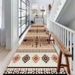 Traditional Style Carpet for Entryway, 3.3x7ft, Southwestern Tribal Hallway Runner Rugs, Low Pile Non-Shedding Pet Friendly Rug, Shed Resistant Easy Care Playing Mat for Office Indoor : Home & Kitchen - Image 2