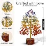 FASHIONZAADI 7 Chakra Crystal Tree of Life, Crystals and Healing Stones, Birthday Gifts for Women - Crystals for Positive Energy, Home Office Decor, Birthday Gifts for Women : Health & Household - Image 2