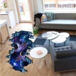 Quanhaigou Galaxy Wall Sticker,Space Wall Decal,Planet Wallpaper Decoration Decor : Tools & Home Improvement - Image 2