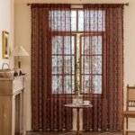 YJ YANJUN Brown Sheer Curtains 84 Inches Long 2 Panels Boho Crochet Lace Curtains with Tassel for Living Room Closet Door Rustic Privacy Bohemian Farmhouse Drapes W59 x L84 Caramel Brown/Mocha : Home & Kitchen - Image 3