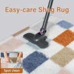 PureCozy Checkered Rug 8x10 for Living Room, Modern Rainbow Shag Rug Washable Non-Slip Large Area Rug Super Soft Indoor Fuzzy Carpet Fluffy Rugs for Bedroom Home Aesthetic Decor : Home & Kitchen - Image 8