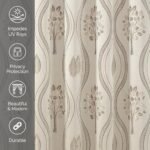 Elegant Comfort Luxurious Beautiful Curtain Panel Set with Attached Valance and Backing 54" X 84 inch (Set of 2), Beige : Home & Kitchen - Image 7