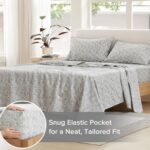 - Comfort Spaces 100% Cotton Sheets King, Breathable, Naturally Cool Cotton Sheets, Soft Cotton Bed Sheets with 14" Elastic Pocket Fits up to 16" Mattress, All Seasons Sheet Set, Paisley Multi 4 Piece - Image 5