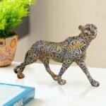 Shree aakarshanPanther Standing Position Animal Showpiece Antique Sculpture for Home Decor Showpiece Figurine -1 : Home & Kitchen