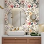 Jeweluck Floral Wallpaper Peel and Stick Vintage Floral Contact Paper Peel and Stick 16.9”x118.1” Poppy Flower Wallpaper Boho Leaf Removable Self Adhesive Wall Paper for Cabinets Bedroom Decorative - - Image 4