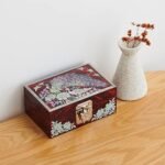 MADDesign Mother of Pearl Ring Earring Jewelry Box Peacock Design : Clothing, Shoes & Jewelry - Image 6