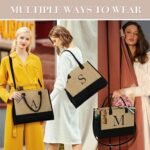 YOOLIFE Gifts for Women - Womens Christmas Gifts, Birthday Gift for Women Mom Sister Teacher, K Initial Tote Bag, Christmas Gift for Her Friend Teacher Wife Mom Birthday, Initial Tote Bag : Clothing, Shoes & Jewelry - Image 2