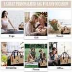 YOOLIFE Gifts for Women - Womens Christmas Gifts, Birthday Gift for Women Mom Sister Teacher, K Initial Tote Bag, Christmas Gift for Her Friend Teacher Wife Mom Birthday, Initial Tote Bag : Clothing, Shoes & Jewelry - Image 6