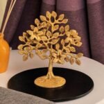 10Club Pure Brass Kalpavriksha Tree Showpiece (7.5 inches, 650 Gram) Trees of Life - Home Decor - Gift for Good Luck Vastu and Fengshui - Best in Living Room Table Decoration with Antique Polish : Home & Kitchen