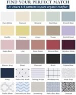 LANE LINEN 100% Organic Cotton King Bed Sheet Set, Bedsheets 4Pc Soft Cooling Fully Elasticized Mercerised All Season Sustainably Produced Cotton Sheets King Size, Oeko Tex Sheets - Mineral : Home & Kitchen - Image 3