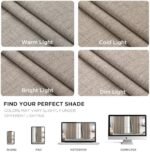 Joydeco Blackout Curtains for Bedroom - Nature Linen 84 Inch Long 100% Light Blocking 2 Panels Set, Rod Pocket & Back Tabs Living Room Drapes, Thermal Insulated Room Darkening Window Curtains : Home & Kitchen - Image 9