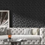 Art3dwallpanels 33 Pack 3D Wall Panel Diamond for Interior Wall Décor, PVC Flower Textured Wall Panels for Living Room Lobby Bedroom Hotel Office, Black, 12''x12'' Cover 32.Sq.Ft. : Tools & Home Improvement - Image 4