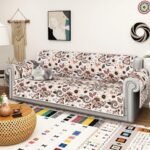 ALIECOM 100% Waterproof Couch Cover for 3 Cushion Couch Sofa Pet Friendly Sofa Covers Washable Printed Non Slip Furniture Protector Slipcovers with Pockets for Dogs (Boho Beige, Large) : Home & Kitchen - Image 2