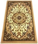 Bellagio Traditional Oriental Door Mat Design 401 Ivory (24 Inch X 40 Inch) : Machine Made Rugs : Home & Kitchen - Image 5