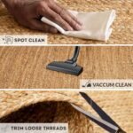 HOMEMONDE 6ft Round Natural Jute Rug - Handwoven Braided Reversible Vintage Area Rug Farmhouse Rustic and Bohemian Eco Friendly Home Décor for Bedroom, Living Room and Kitchen : Home & Kitchen - Image 6