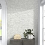 MANONIRIA Grey Grasscloth Peel and Stick Wallpaper, Textured Vintage Contact Paper 15.75inch x 118.11inch, Self Adhesive Removable Faux Linen Vinyl Wallpaper for Cabinets Wall Decoration - - Image 4