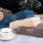 Zuorery 3 Pack Hand Towels for Bathroom, Cotton Soft Absorbent Decorative Hand Towel Set for Face Spa Bath Gym Kitchen, 13x30 Inch : Home & Kitchen - Image 2