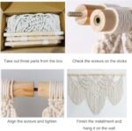 Achart Macrame Wall Hanging Large- Boho Wall Decor- large wall art- Wall Decor Living Room- Macrame Tapestry Boho Decor for Bedroom (Beige-Fringe) : Home & Kitchen - Image 6