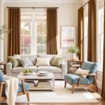 Lazzzy Velvet Blackout Curtains Thermal Insulated Room Window Drapes Super Soft Luxury Curtains for Living Room Bedroom Rod Pocket 2 Panels, Gold Brown, 52" W x 84" L : Home & Kitchen - Image 2