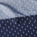 Amazon Basics Kid's Soft Easy-Wash Lightweight Microfiber 3-Piece Sheet Set, Twin, White Anchors, Printed : Home & Kitchen - Image 3