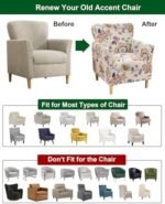 CRFATOP Stretch Modern Banquet Armchair Slipcover 1-Piece Accent Chair Covers with Arms Soft Chair Slipcovers for Living Room Armchair Furniture Protector Office Reception Reading Sofa,B61 : Home & Kitchen - Image 5