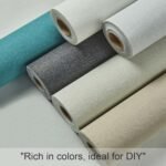 QYSUMIAO Fabric Grasscloth Texture Self-Adhesive Wallpaper Linen Peel and Stick Wallpaper Easy to Apply Removable Easy to Clean for Bedroom Livingroom Cabinet 16.5inx236.2in -Brown - - Image 4