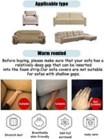 Shukii Stretch Couch Covers Printed Sofa Covers for 3 Cushion Slipcovers Universal Furniture Protector with 1 Pillowcases (3-Seater 70-86 inch) : Home & Kitchen - Image 4