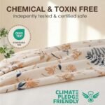 JSD Boho Floral Printed Sheet Set Queen Size 4 Piece, Soft Botanical Pattern Microfiber Sheets Extra Deep Pocket : Home & Kitchen - Image 4