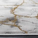SAFAVIEH Craft Collection Area Rug - 8' x 10', Grey & Gold, Modern Abstract Design, Non-Shedding & Easy Care, Ideal for High Traffic Areas in Living Room, Bedroom (CFT877F) : Patio, Lawn & Garden - Image 5