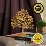 10Club Pure Brass Kalpavriksha Tree Showpiece (7.5 inches, 650 Gram) Trees of Life - Home Decor - Gift for Good Luck Vastu and Fengshui - Best in Living Room Table Decoration with Antique Polish : Home & Kitchen - Image 2