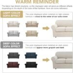 H.VERSAILTEX 3 Piece Stretch Sofa Covers for 2 Cushion Sofa Couch Covers for Living Room Sofa Slipcovers (Base Cover Plus 2 Seat Cushion Covers) Thicker Jacquard Fabric(Large Sofa, Ivory) : Home & Kitchen - Image 4