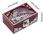 MADDesign Mother of Pearl Ring Earring Jewelry Box Peacock Design : Clothing, Shoes & Jewelry - Image 2