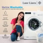 LANE LINEN Twin XL Sheet Sets – 450 Thread Count 100% Cotton Sheets, Cooling Sateen Weave, 15” Deep Pocket Fully Elasticized Fitted Sheet, Premium Dorm Room Bedding, White : Home & Kitchen - Image 8