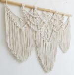 Achart Macrame Wall Hanging Large- Boho Wall Decor- large wall art- Wall Decor Living Room- Macrame Tapestry Boho Decor for Bedroom (Beige-Fringe) : Home & Kitchen - Image 3
