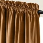 Lazzzy Velvet Blackout Curtains Thermal Insulated Room Window Drapes Super Soft Luxury Curtains for Living Room Bedroom Rod Pocket 2 Panels, Gold Brown, 52" W x 84" L : Home & Kitchen - Image 4
