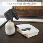 Aesthetic Decorative Books - Set of 2 Stylish Boxes Enhance Your Coffee Table, Bookshelf or Mantel Decor - Beautiful Fake/Faux Books for Modern Home Decoration, Photo Storage and as a Keepsake Box : Home & Kitchen - Image 3