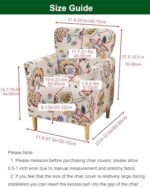 CRFATOP Stretch Modern Banquet Armchair Slipcover 1-Piece Accent Chair Covers with Arms Soft Chair Slipcovers for Living Room Armchair Furniture Protector Office Reception Reading Sofa,B61 : Home & Kitchen - Image 2