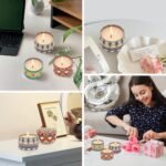 3 Pack Home Scented Candles - Strong Lavender, Bluebell & Mandarin Candle, 2.5 Oz, 100% Soy, Non-Toxic, Small Candle Set for Aromatherapy & Gifts, Prizes for Adults, Baby Shower Prizes : Home & Kitchen - Image 6