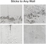 QYSUMIAO Fabric Grasscloth Texture Self-Adhesive Wallpaper Linen Peel and Stick Wallpaper Easy to Apply Removable Easy to Clean for Bedroom Livingroom Cabinet 16.5inx236.2in -Brown - - Image 5