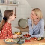 Meolibour Ceramic Cereal Bowls Set of 6, 28 oz Bohemian Soup Bowl, Colorful Bowls Set for Kitchen, Dessert Bowls for Salad, Pasta, Oatmeal, Ramen, Oatmeal, Fruit, Dishwasher & Microwave Safe : Home & Kitchen - Image 7