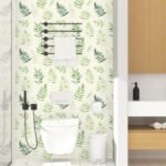 Fern Leaf Wallpaper Peel and Stick, Green/Beige Leaves Contact Paper, Vintage Botanical Minimal Wall Paper Self Adhesive Removable Waterproof for Bedroom Shelves Cabinet Drawer Table 17.5" x 118" - - Image 7