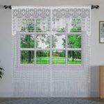 YaoYue Macrame Lace Door String Curtain for Doorways,Room Divider Doorway Hippie Window Panel Room Divider Wall Closet Curtains for Bedroom Closet Door Drapes Decorations (35×79in/90×200cm,White) : Home & Kitchen - Image 3